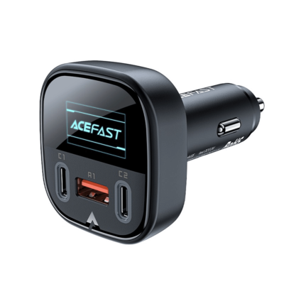 Automobilinis įkroviklis Acefast B5 101W 2xUSB-C / USB-A, juoda