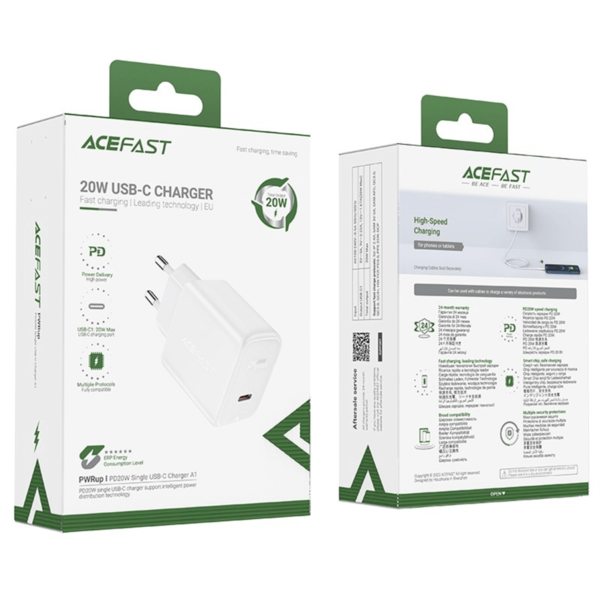 Tinklo įkroviklis Acefast A1 PD20W USB-C