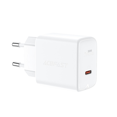 Tinklo įkroviklis Acefast A21 30W GaN USB-C jungtis, balta