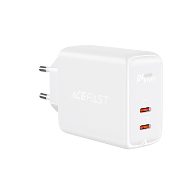 Tinklo įkroviklis Acefast A9 PD40W 2xUSB-C jungtys, balta