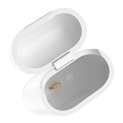 Ausinių dėklas – belaidis įkroviklis HOCO CW18 AirPods 1/AirPods 2, balta