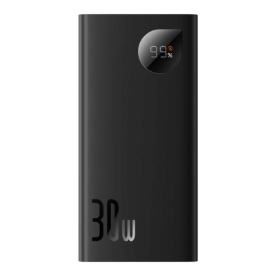Išorinė baterija Baseus Adaman2 30W 10000mAh, juoda