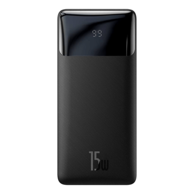 Išorinė baterija Baseus Bipow 15W 20000mAh, juoda
