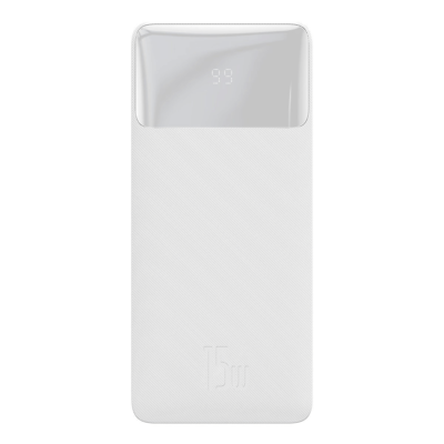 Išorinė baterija Baseus Bipow 15W 30000mAh, balta