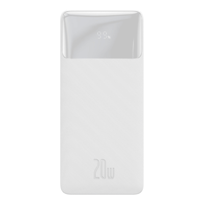 Išorinė baterija Baseus Bipow 20W 30000mAh, balta