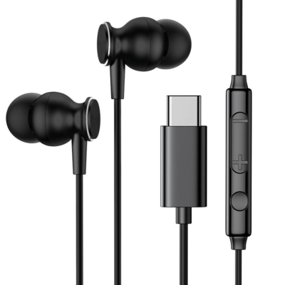 Laidinės ausinės Joyroom JR-EC04 Type-C, juoda