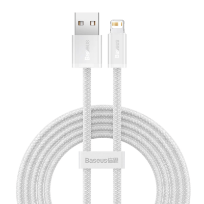 USB-A kabelis Baseus Dynamic Lightning 1.0m, balta