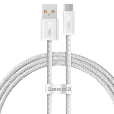 USB-A kabelis Baseus Dynamic Type-C 1.0m, balta