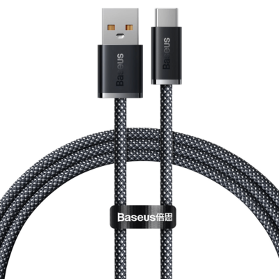 USB-A kabelis Baseus Dynamic Type-C 1.0m, pilka