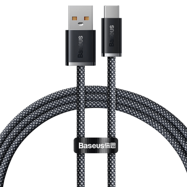 USB-A kabelis Baseus Dynamic Type-C 1.0m, pilka