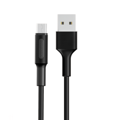 USB-A kabelis Borofone BX1 microUSB 1.0m, juoda