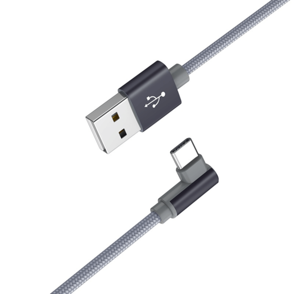 USB-A kabelis Borofone BX26 Type-C 1.0m, pilka