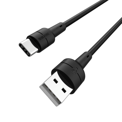 USB-A kabelis Borofone BX30 Type-C 1.0m, juoda