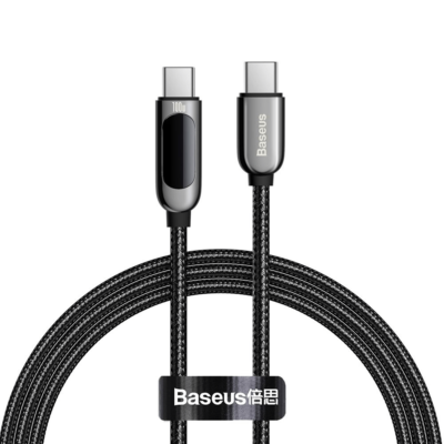 USB-C kabelis Baseus Display Type-C 1.0m, juoda