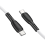 USB-C kabelis Borofone BX86 Type-C 1.0m, balta
