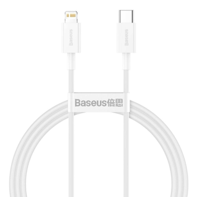 USB-C kabelis Baseus Superior Lightning 1.0m, balta