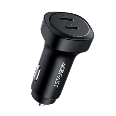 Automobilinis įkroviklis Acefast  B2 72W 2xUSB-C, juoda