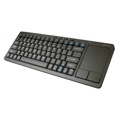 Belaidė klaviatūra OMEGA SmartTV+touch pad, juoda