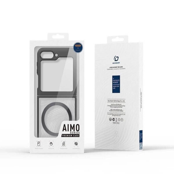 Dėklas Dux Ducis Aimo Mag Samsung Z Flip6 (F741), juoda