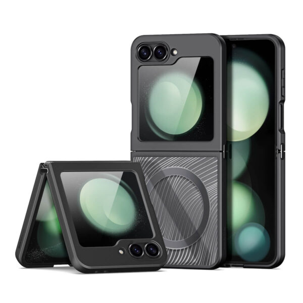 Dėklas Dux Ducis Aimo Mag Samsung Z Flip6 (F741), juoda