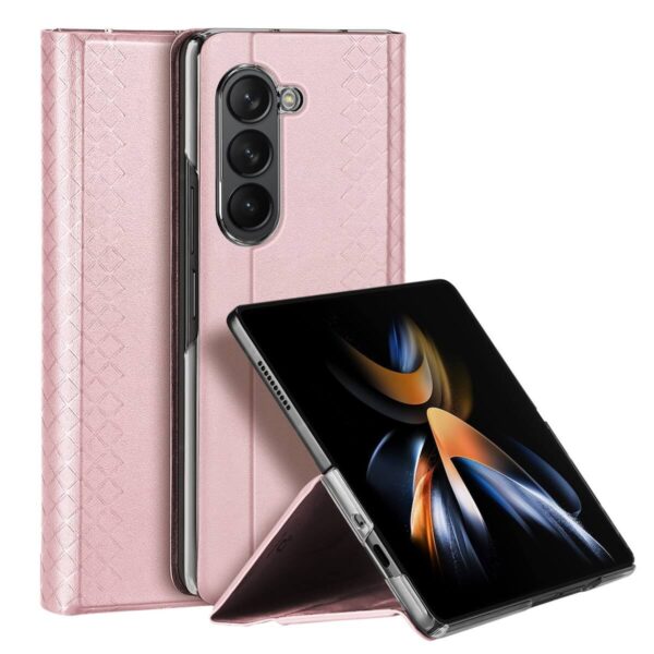 Dėklas Dux Ducis Bril Samsung Z Fold5 5G (F946), rožinė