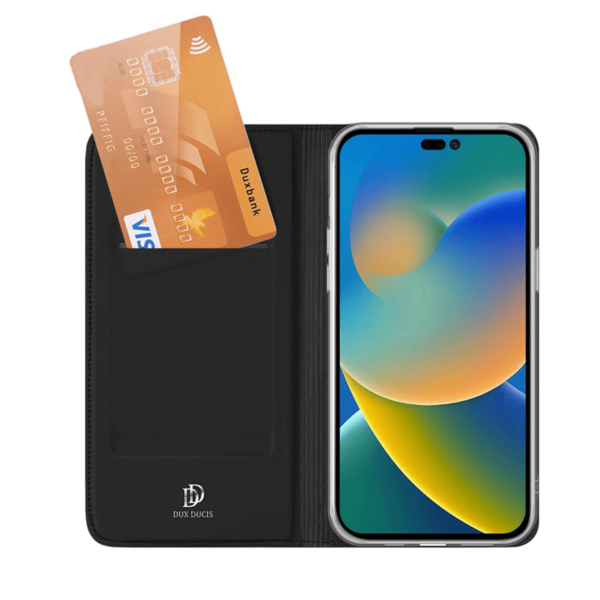 Dux Ducis Skin Pro atverčiamas dėklas, juoda