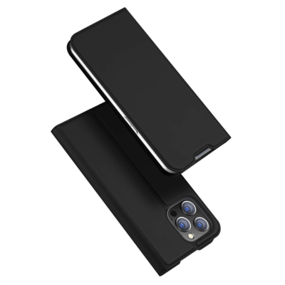 Dux Ducis Skin Pro atverčiamas dėklas Apple iPhone 16, juoda